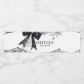 Gothic Little Boo Baby shower Waterfles Etiket (Enkel label)