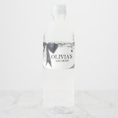 Gothic Little Boo Baby shower Waterfles Etiket (Voorkant)