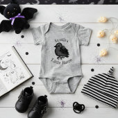 Gothic Little Raven Black Baby Bird Romper