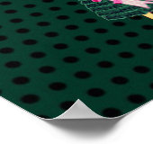 Gothic Lolita girl emerald girly giften Poster (Hoek)