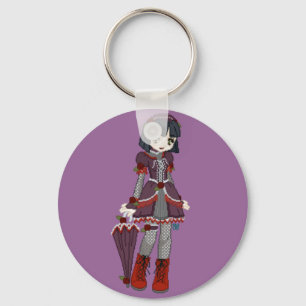 Gothic Lolita Girl Sleutelhanger