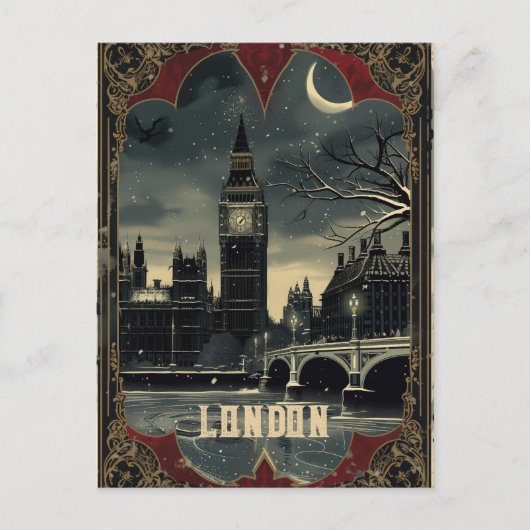 Gothic Londen Reizen Briefkaart (Voorkant)