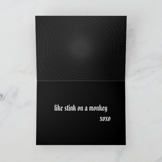 Gothic Love Feestdagen Kaart (Binnen)