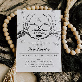 Gothic Love Halloween Baby shower Uitnodiging