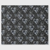 Gothic Love Spooky Spookweb met harten Cadeaupapier (Vlak)