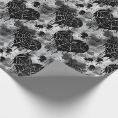 Gothic Love Spooky Spookweb met harten Cadeaupapier (Hoek)