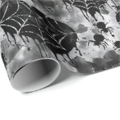 Gothic Love Spooky Spookweb met harten Cadeaupapier (Rol Hoek)