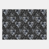 Gothic Love Spooky Spookweb met harten Inpakpapier Vel (Voorkant)