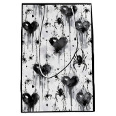 Gothic Love Spooky Spookweb met harten Medium Cadeauzakje (Voorkant)