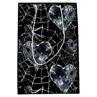 Gothic Love Spooky Spookweb met harten Medium Cadeauzakje