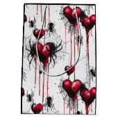 Gothic Love Spooky Spookweb met harten Medium Cadeauzakje (Achterkant)