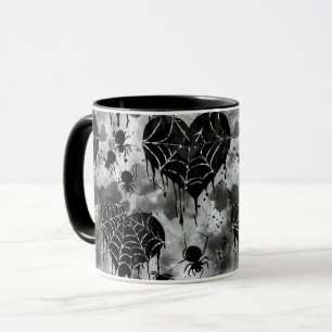 Gothic Love Spooky Spookweb met harten Mok