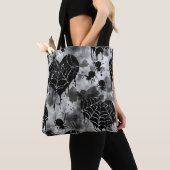 Gothic Love Spooky Spookweb met harten Tote Bag (Dichtbij)