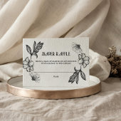 Gothic Luier Raffle Baby shower Tattoo Bloemen Roc Informatiekaartje