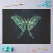 Gothic Lunar Moth Ephemera Decoupage Tissuepapier (Craft)