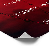 Gothic Luxe | Maatschappelijke afstand zwart-wit e Poster (Hoek)