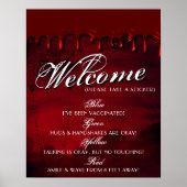 Gothic Luxe | Maatschappelijke afstand zwart-wit e Poster (Voorkant)