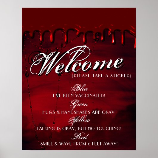 Gothic Luxe | Maatschappelijke afstand zwart-wit e Poster (Voorkant)