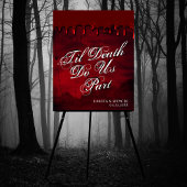 Gothic Luxe | Welkom zwarte en rode vlek Poster