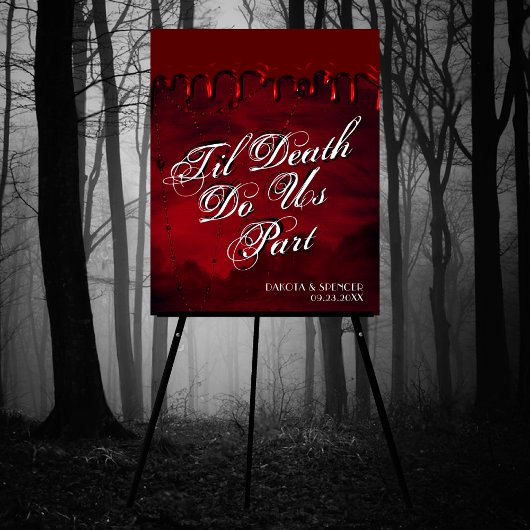 Gothic Luxe | Welkom zwarte en rode vlek Poster