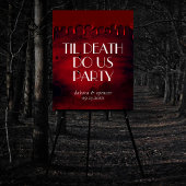 Gothic Luxe | Welkom zwarte rode vlek Drip Gore Poster