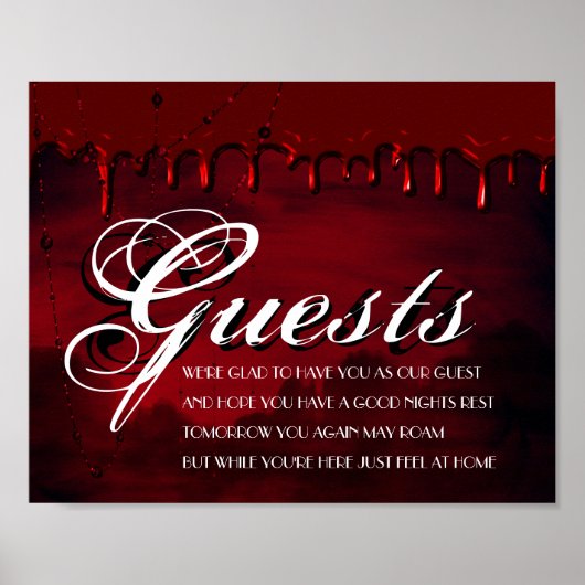 Gothic Luxe | Zwart-rood Onze gemeenteraadsleden Poster (Voorkant)