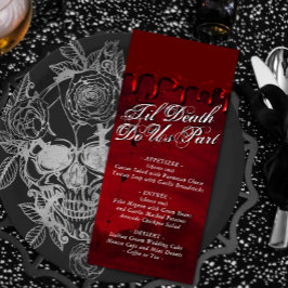 Gothic Luxe | Zwarte en Bloed Rode Drip Menu