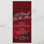 Gothic Luxe | Zwarte en Bloed Rode Drip Menu (Voorkant)