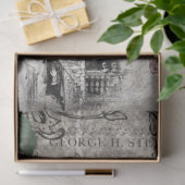 Gothic Macabre Victoriaans Skull & Death Ephemera Tissuepapier (Geschenk)