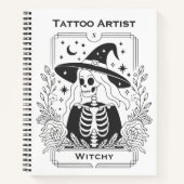 Gothic Magic Mystical Tattoo Witchy Tarot Esoteric Notitieboek (Voorkant)