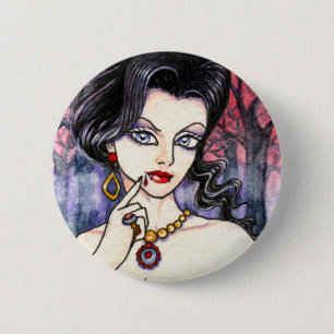 Gothic Magic Vampire Fantasy Button van Ann Howard