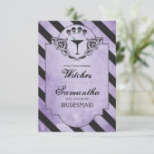 Gothic Maid of Honor-voorstel Uitnodigen ~ Grappig Kaart (Staand voorkant)