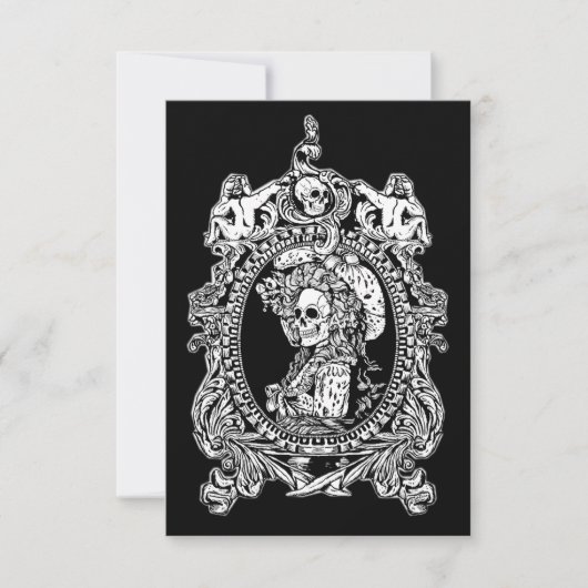 Gothic Maiden Bedankkaart (Voorkant)