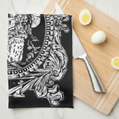 Gothic Maiden Theedoek (Quarter Fold)