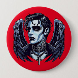 Gothic Man Angel Dark Fantasy kunst Ronde Button 4,0 Cm