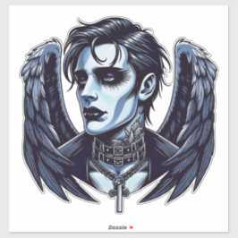 Gothic Man Angel Dark Fantasy kunst Sticker