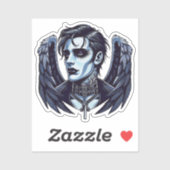 Gothic Man Angel Dark Fantasy kunst Sticker (Vel)