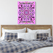 Gothic Mandala Stretched Canvas Afdrukken (Insitu (Slaapkamer))