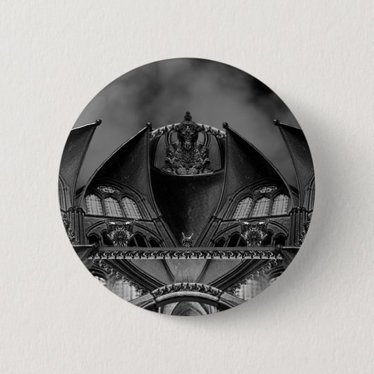 Gothic Mansion Ronde Button 5,7 Cm (Voorkant)