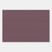 Gothic Maroon Paarse schedels en strepen Halloween Inpakpapier Vel (Voorkant 2)