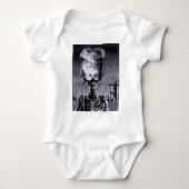 Gothic Mask Halloween Skeleton Romper (Voorkant)