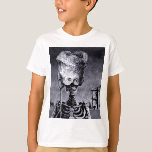 Gothic Mask Halloween Skeleton T-shirt