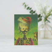 Gothic Mask Skeleton Briefkaart (Staand voorkant)