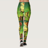 Gothic Mask Skeleton Leggings (Achterkant)