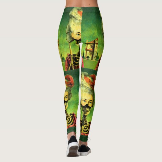 Gothic Mask Skeleton Leggings (Achterkant)