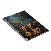 Gothic Mechanical Dark Forest Steampunk Gummy Bear Notitieboek (Rechterzijde)