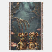 Gothic mechanisch donker bos Steampunk Gummy Beer Deken (Voorkant Verticaal)