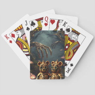 Gothic mechanische donkere bos Steampunk Gummbeer Pokerkaarten