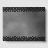 Gothic Medieval Grey Elegant  Lace Wedding Gastenboek (Achterkant)