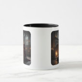 Gothic Medieval Maiden In Castle with Dogs Mok (Midden)